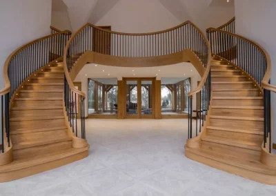 Curved Twin Staircase